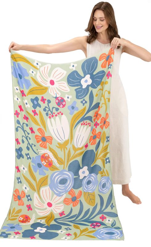 Printed Scarf Garden Friends in Wild Flowers