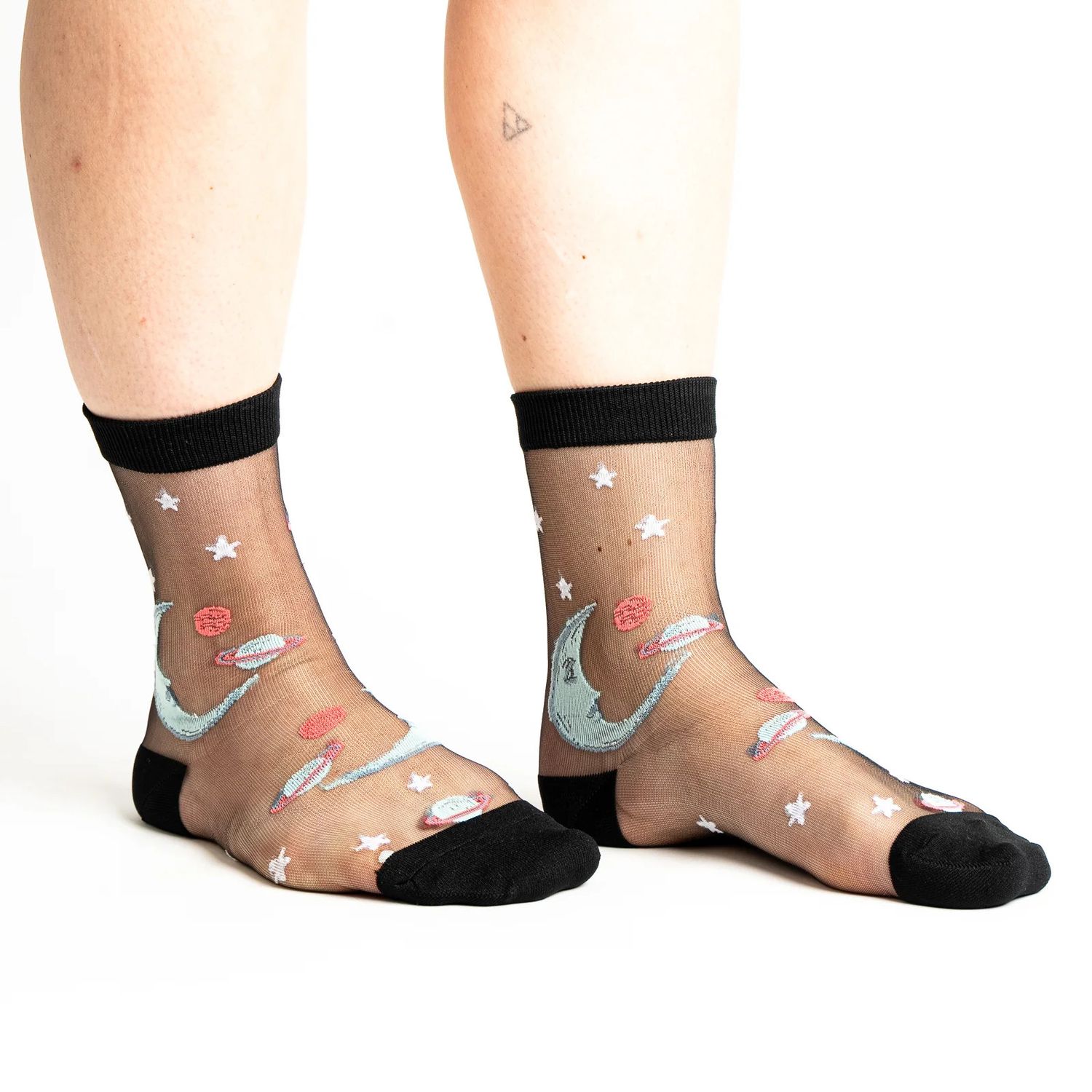 Women&#39;s Sheer Crew Once In a Blue Moon