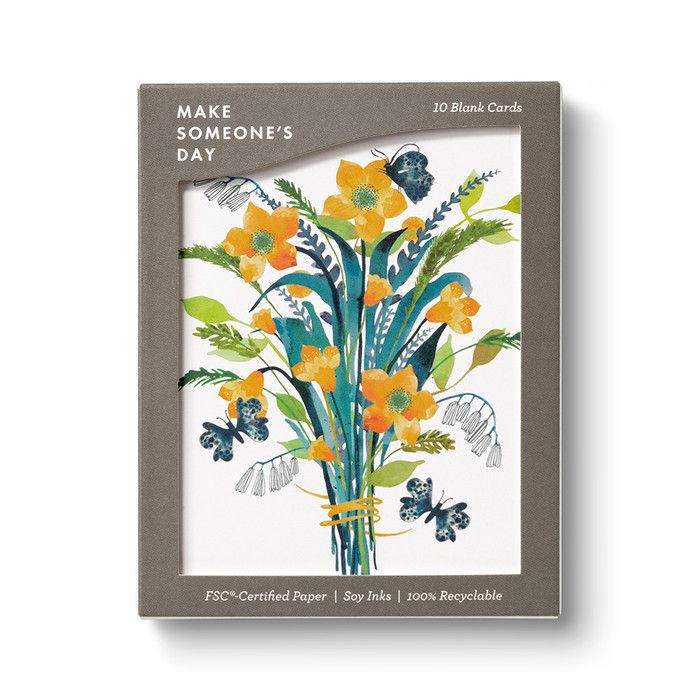 Boxed Cards Citrus Bouquet