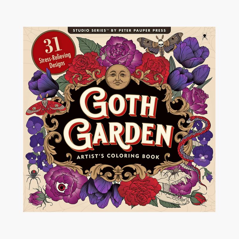 Colouring Book Goth Garden