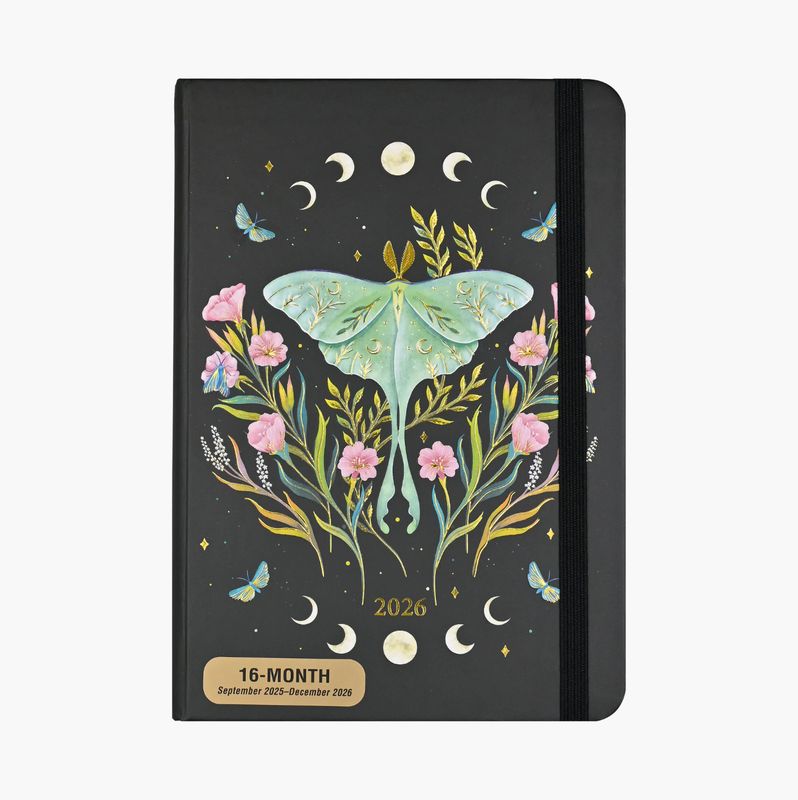 2026 Weekly Planner Luna Moth