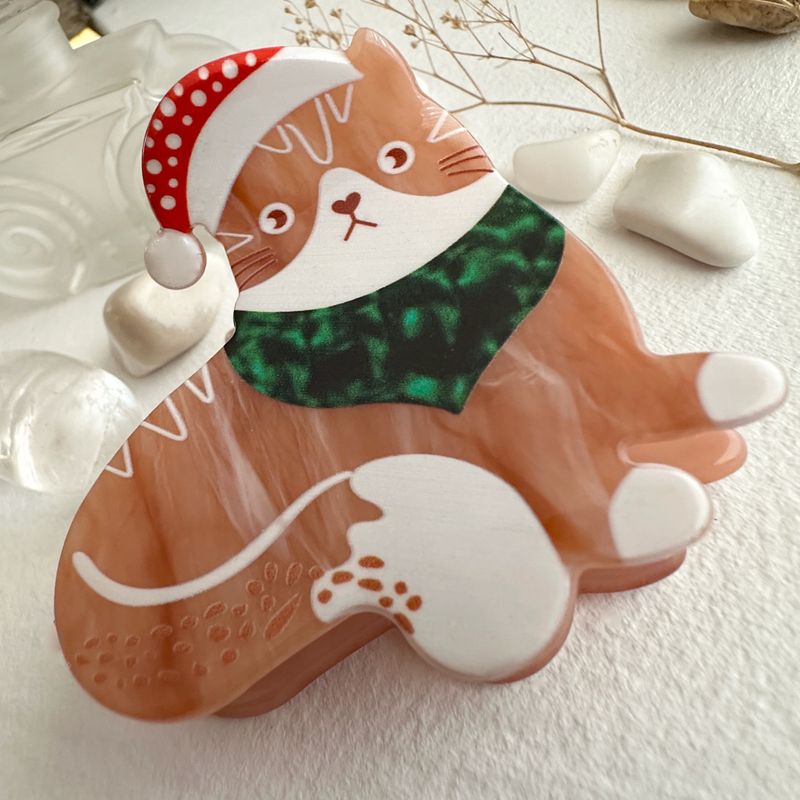 &quot;Gingerbread&quot; Festive Cat Hair Claw