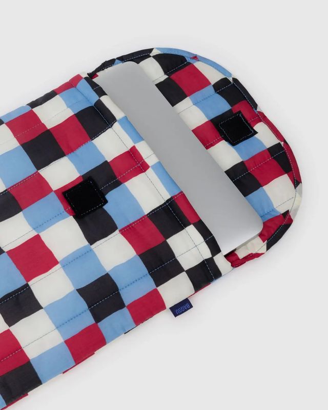 Puffy Laptop Sleeve 16" Painted Check