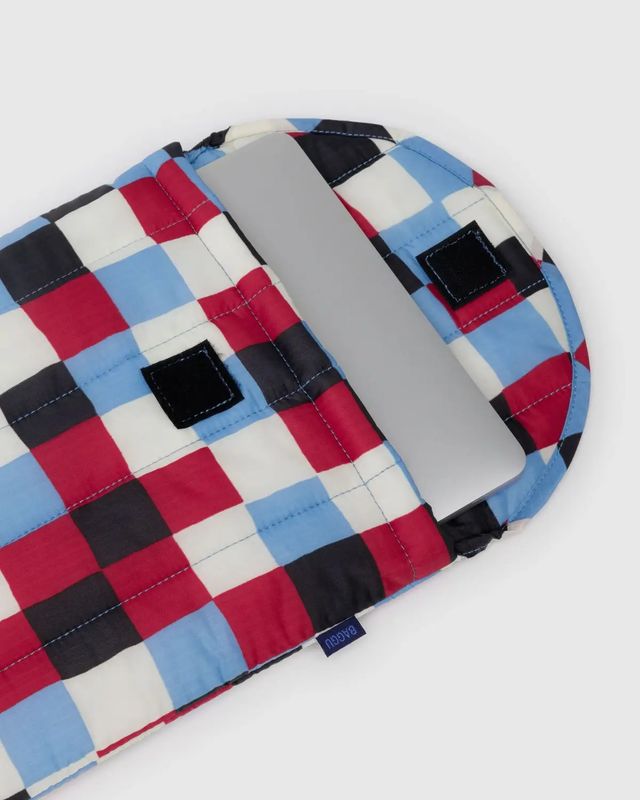 Puffy Laptop Sleeve 13"/14" Painted Check