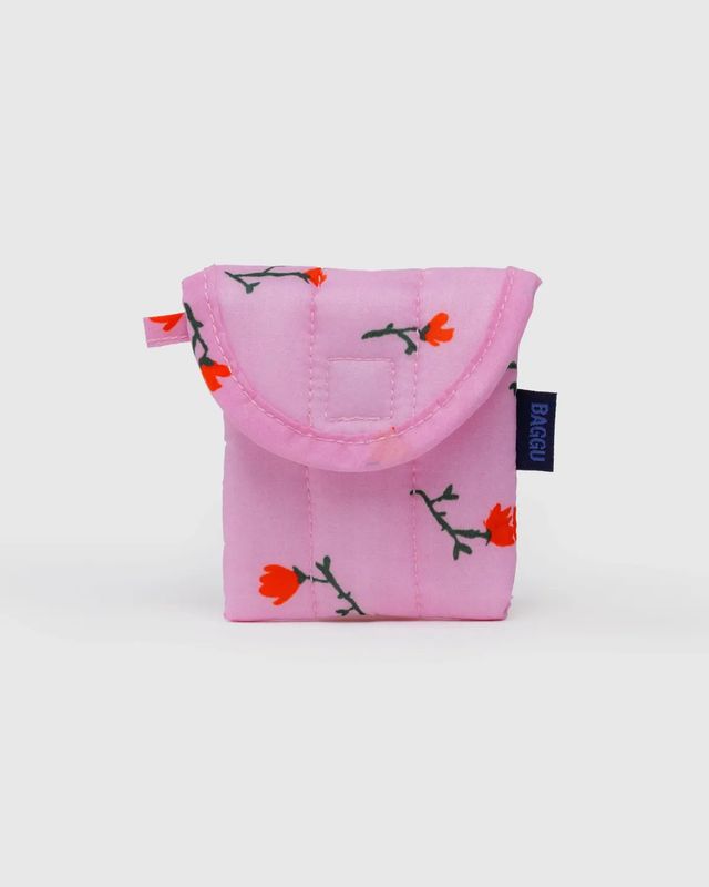 Puffy Earbuds Case Painted Wildflower