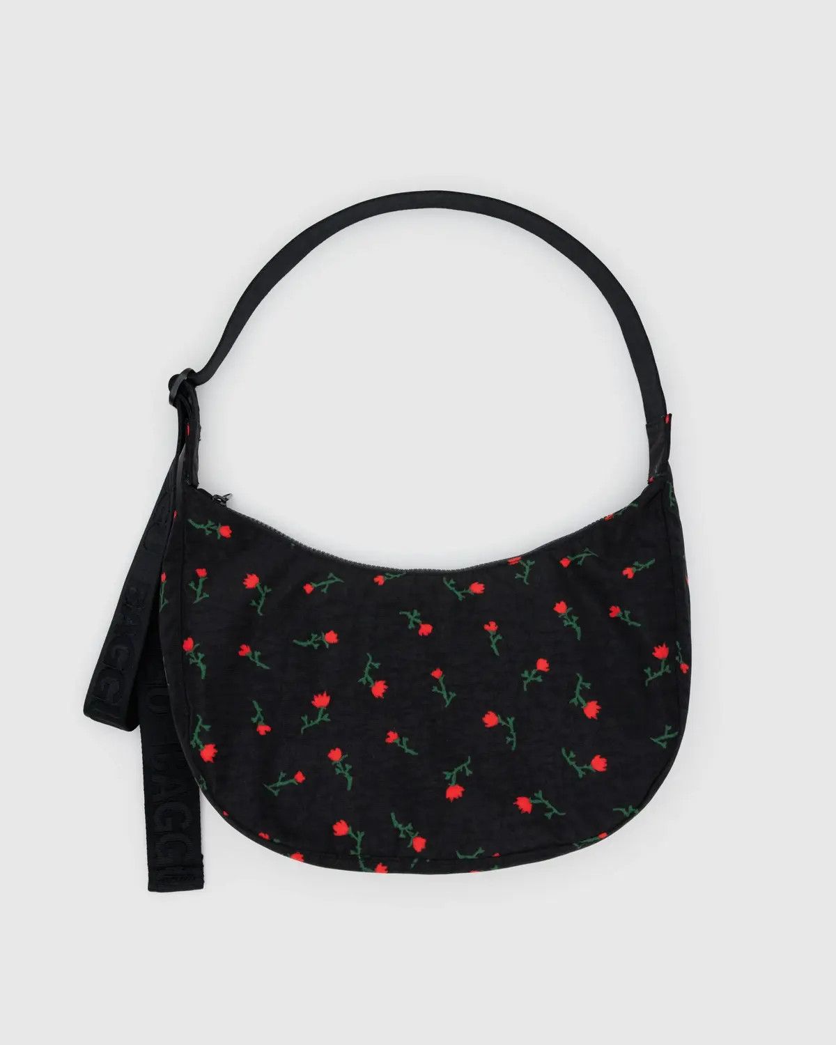 Medium Nylon Crescent Bag Painted Wildflower