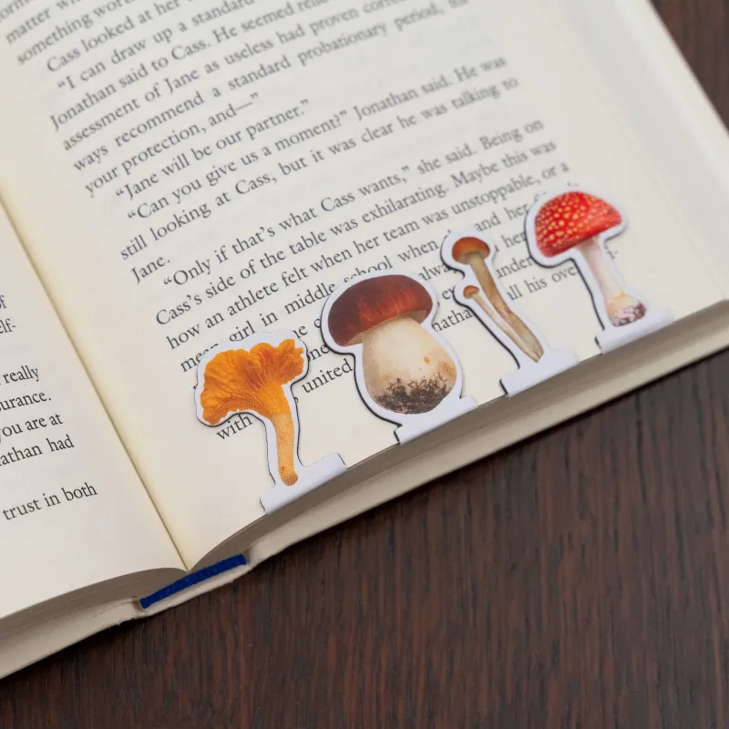 Magnetic Bookmarks Set Mushrooms