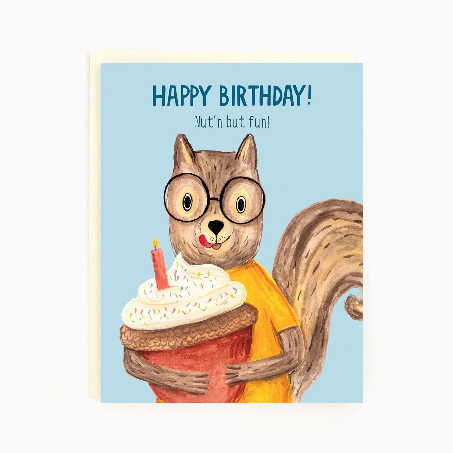 Birthday Squirrel and Acorn Cake