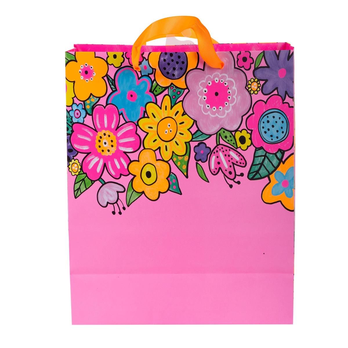 Large Gift Bag Floral Matte