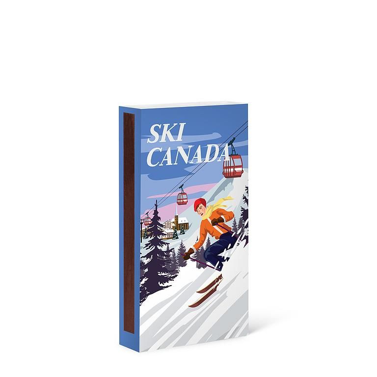 Matches Set of 45 Sticks Ski Canada Poster