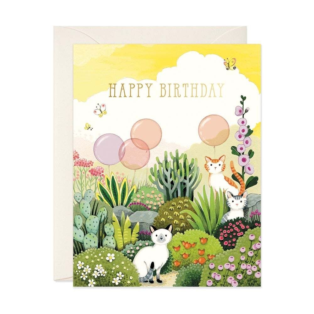 Cats in the Garden Birthday