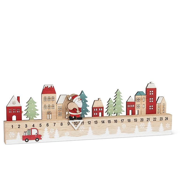 Advent Calendar with Walking Santa
