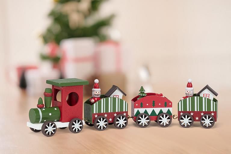 Large Train Set with Santa