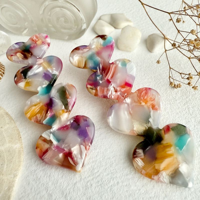 "Love Is A Battlefield" Quadruple Heart Hair Clips Kyoto