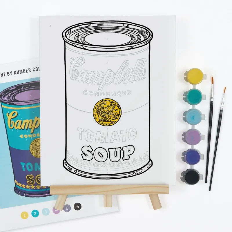 Andy Warhol Soup Can Paint By Numbers