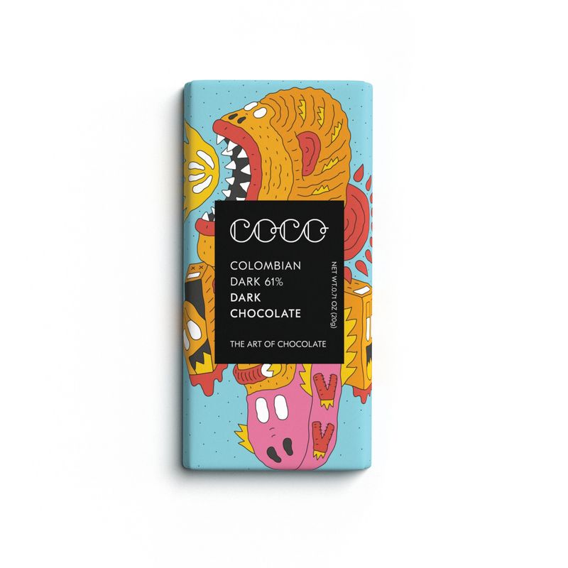 Mini Colombian Dark 61% Chocolate Bar