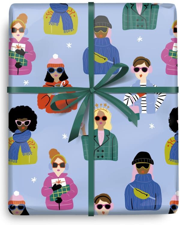 Gift Roll Wrap Style Queen Festive