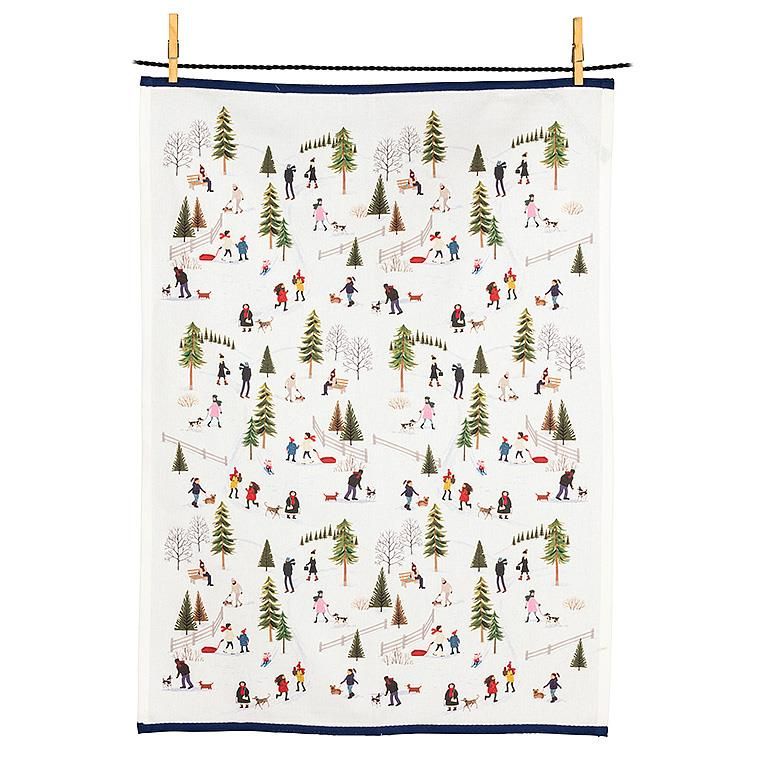 Tea Towel Outdoor Village