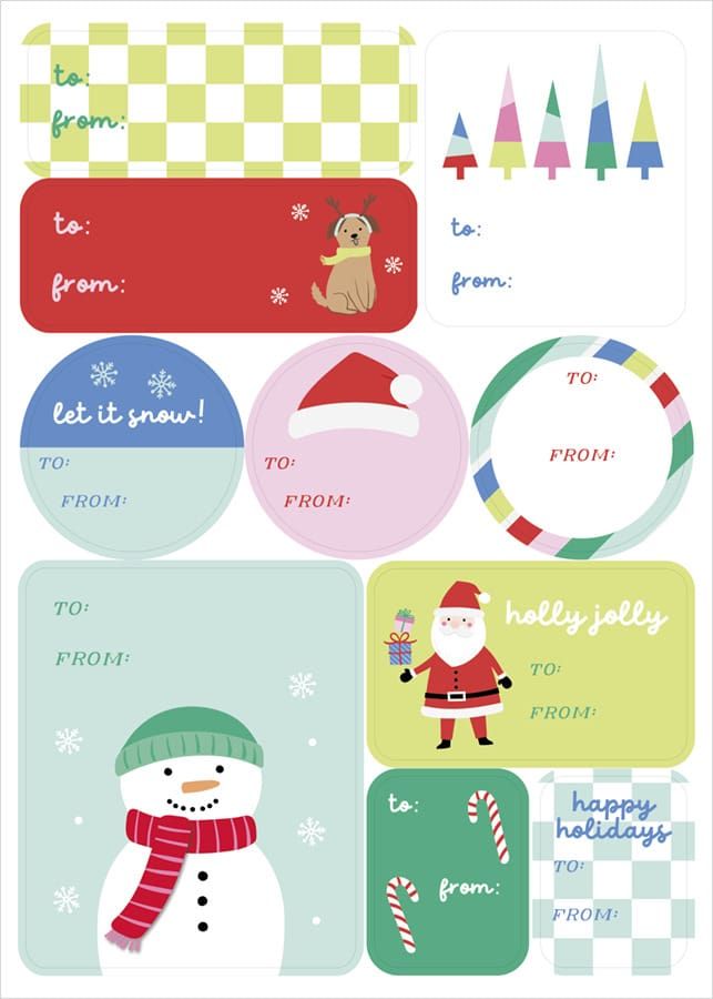 Gift Tags Merry Vibes