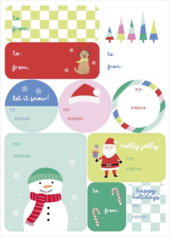 Gift Tags Merry Vibes