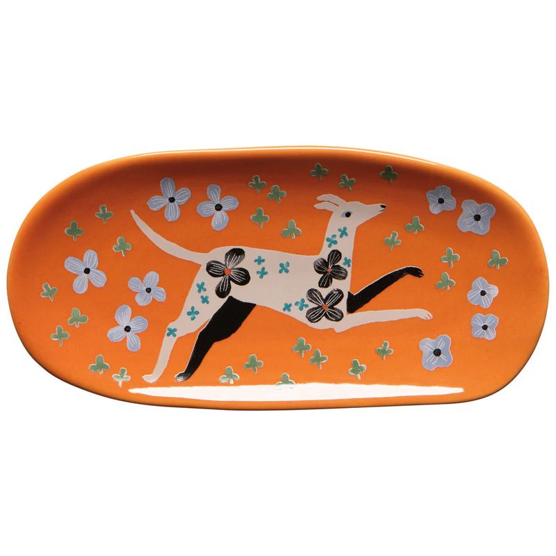 Ceramic Trinket Tray Dogwood