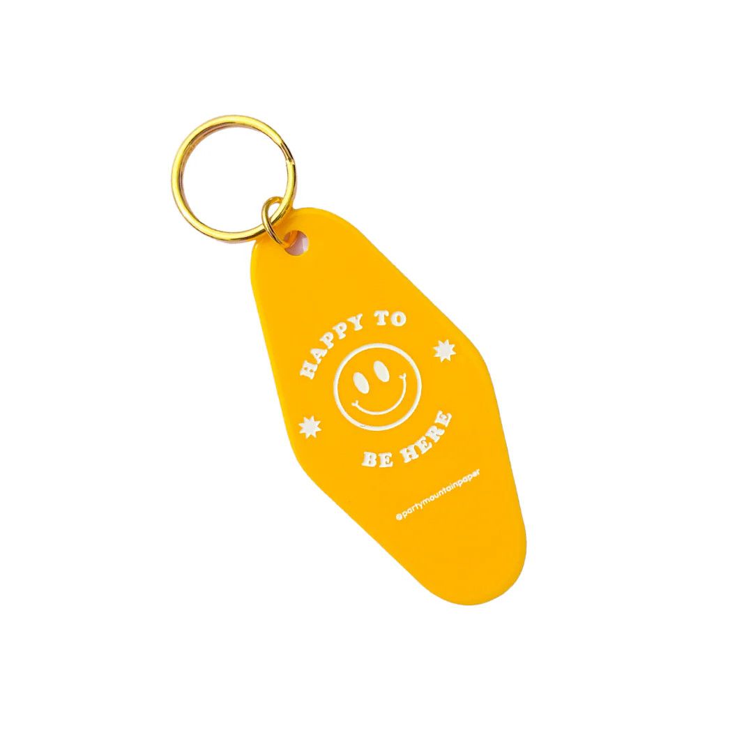 Motel Keychain Happy To Be here