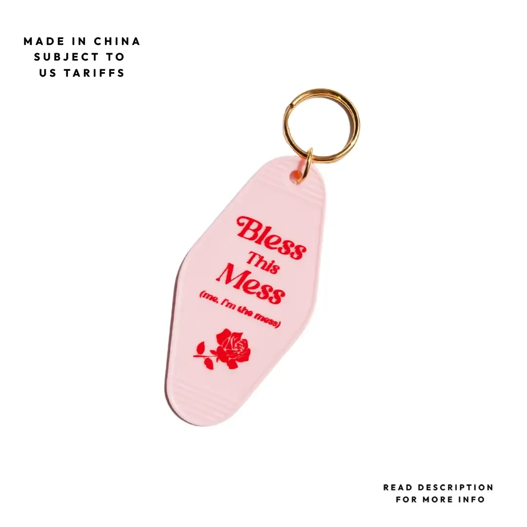 Motel Keychain Bless This Mess