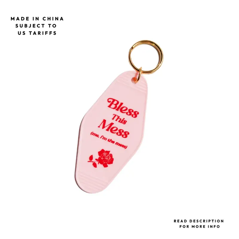Motel Keychain Bless This Mess