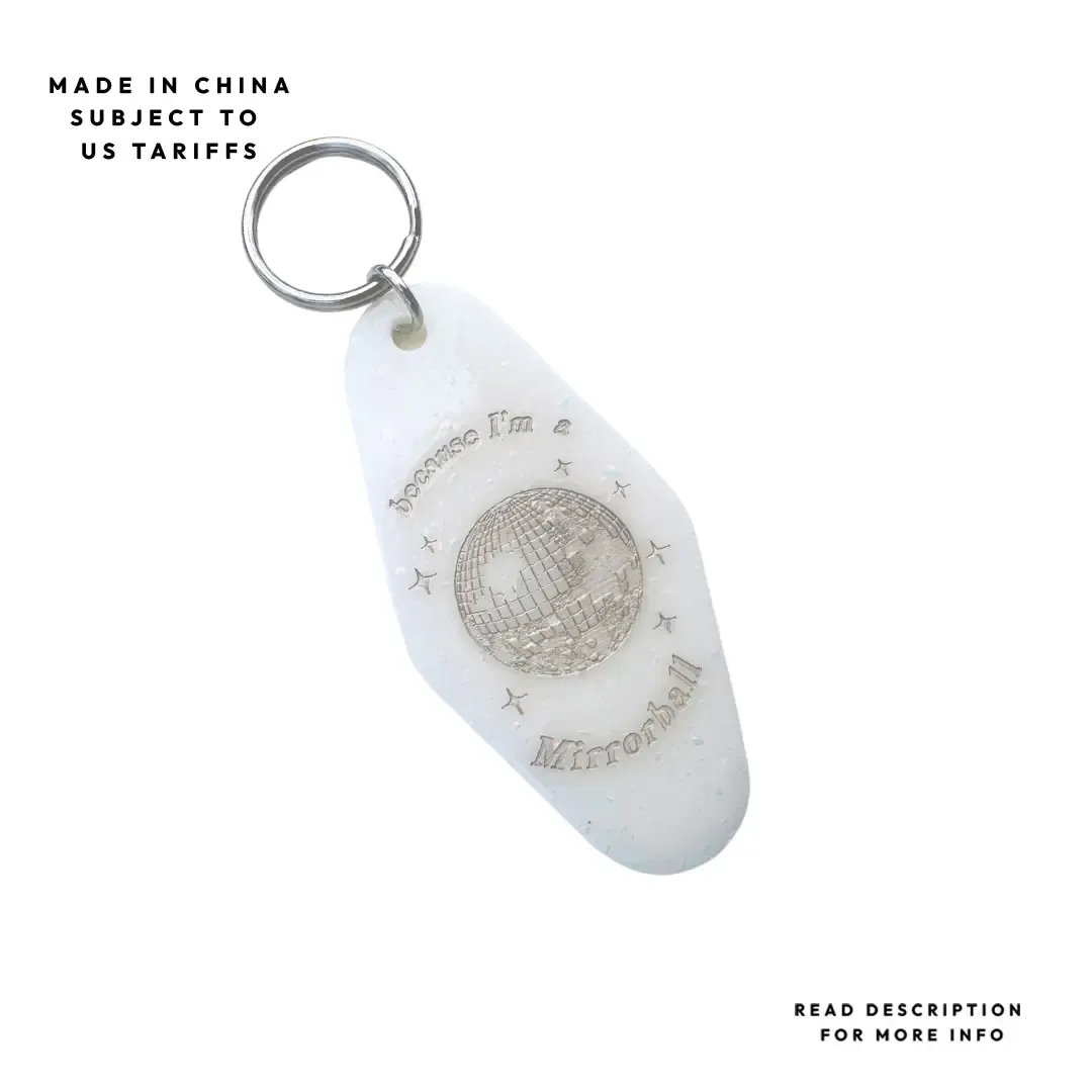 Motel Keychain MirrorBall