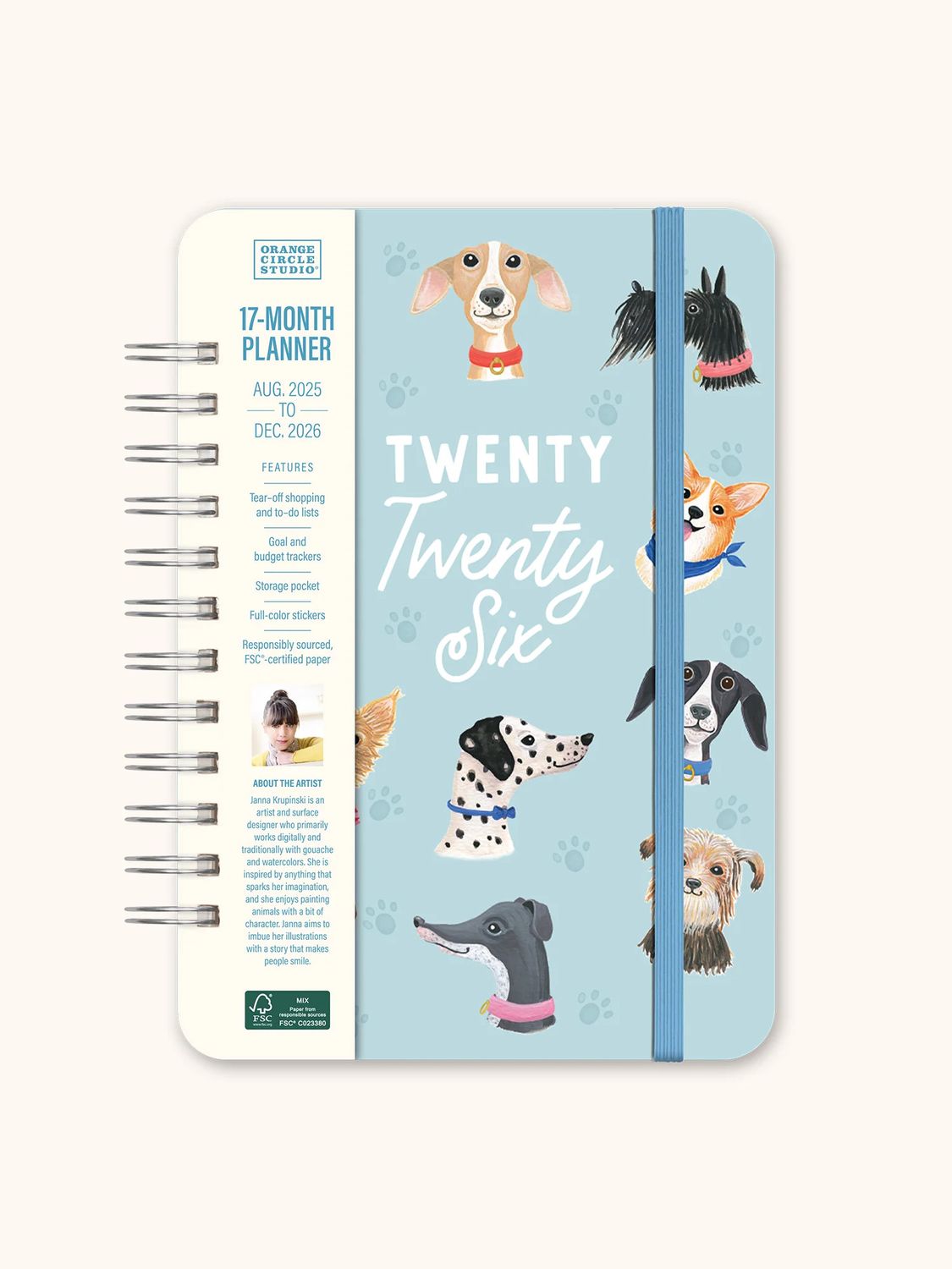 2026 Doggone Cute 17-Month Do It All Planner