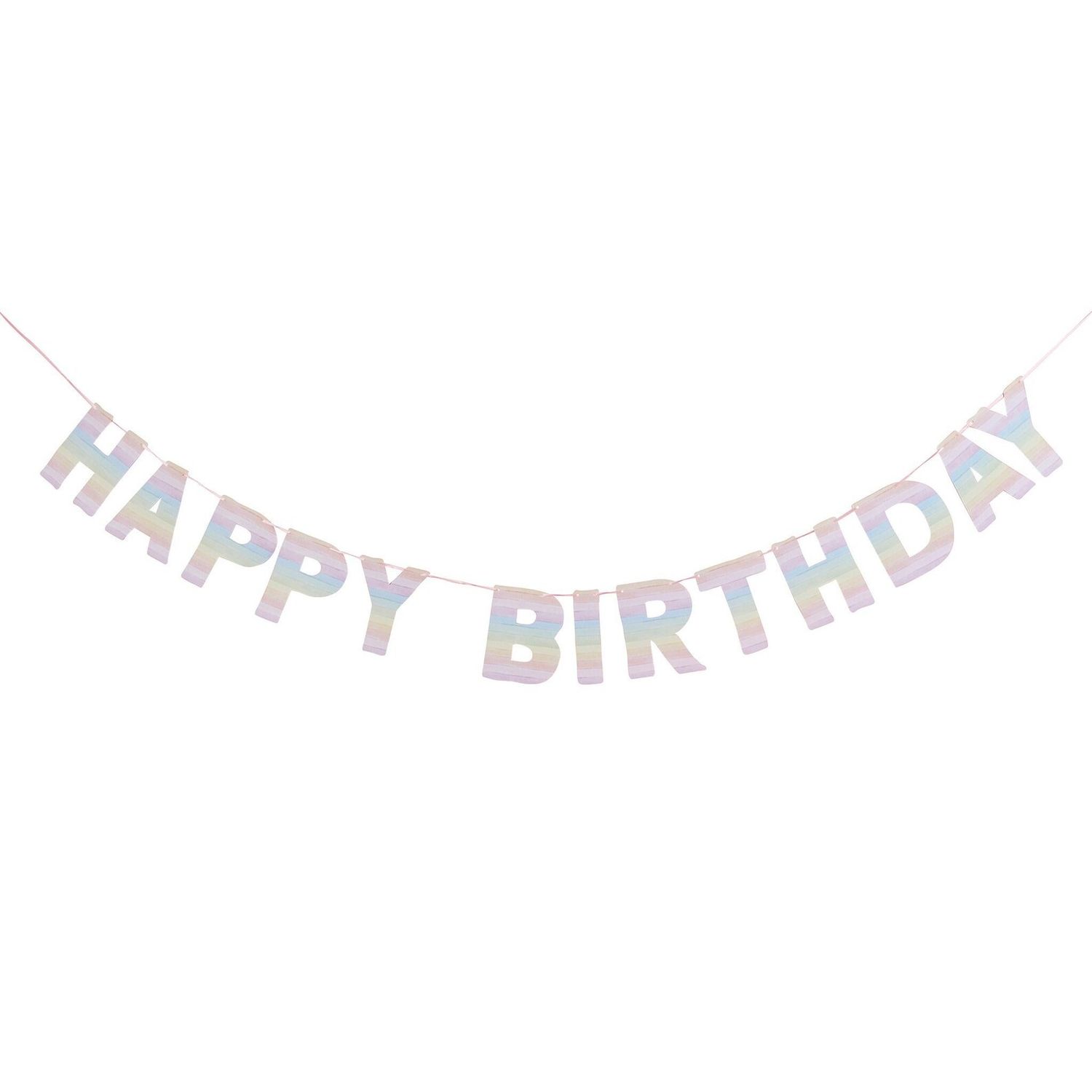 Eco Rainbow Happy Birthday Banner 2m