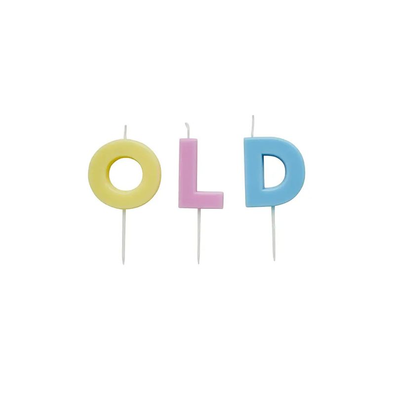 "Old" Pastel Candles