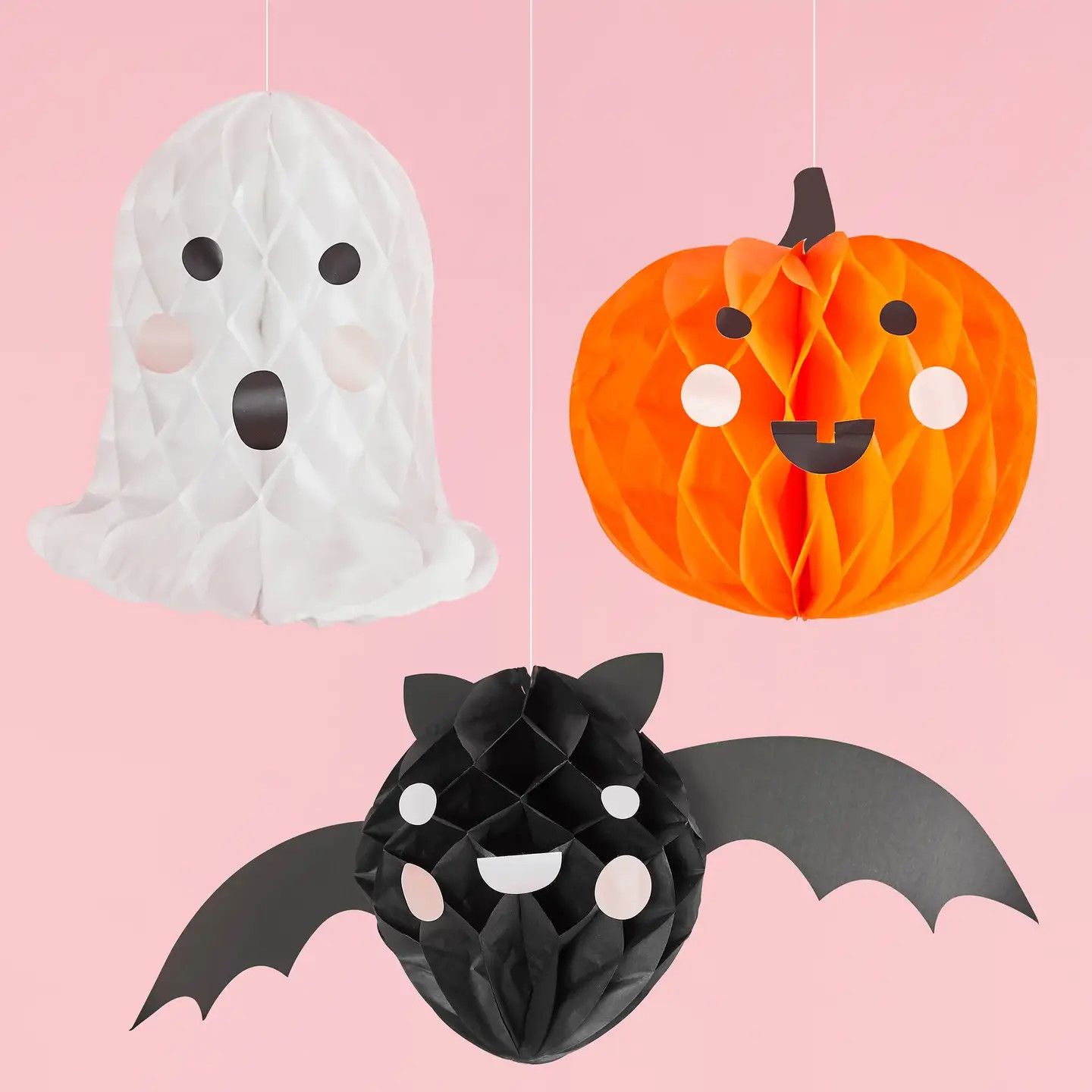 Halloween Friends Honeycomb Decoration 3 Pack