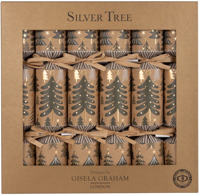 Festive Crackers Set of 6 Eco Forest Evergreen
