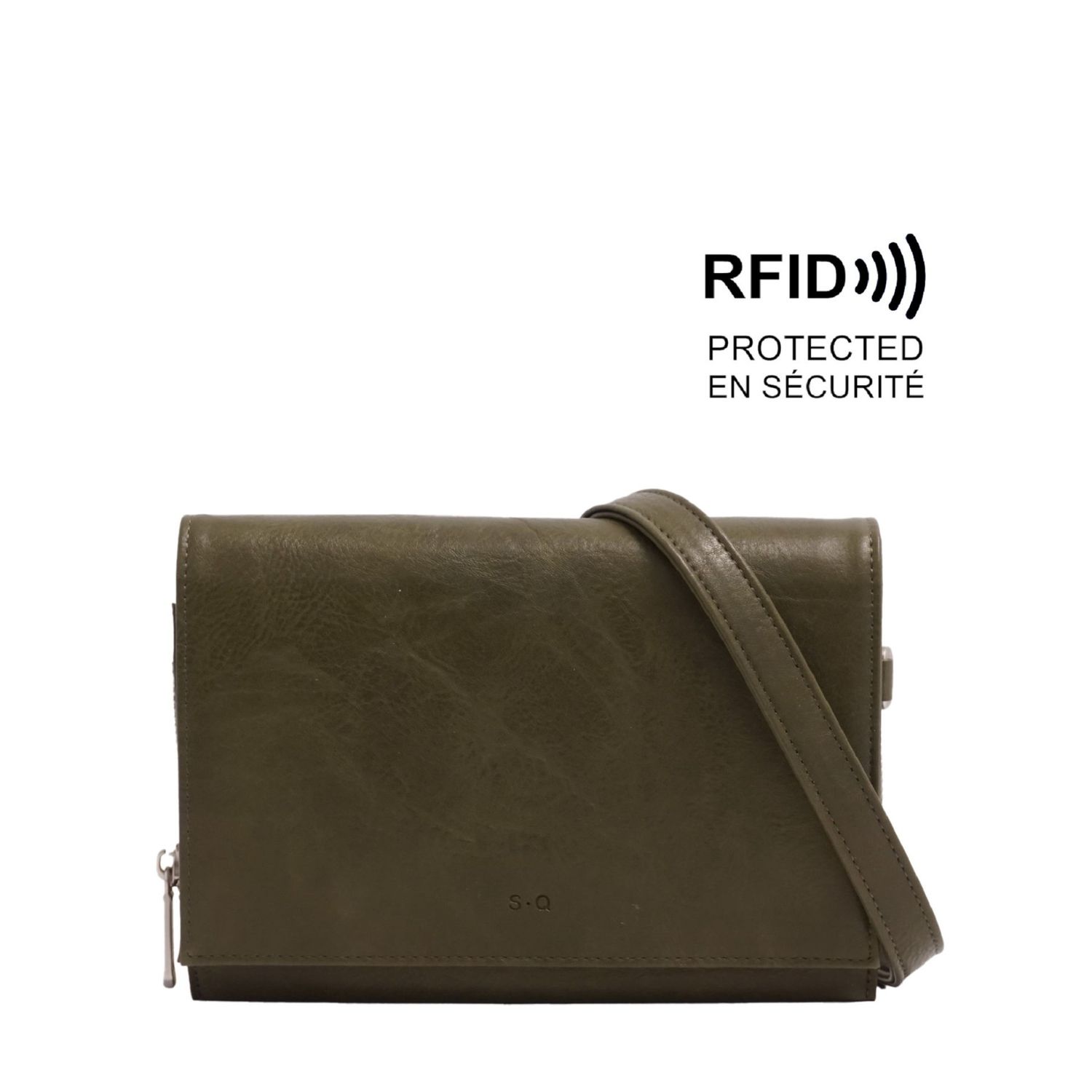 Nita Crossbody Wallet Olive