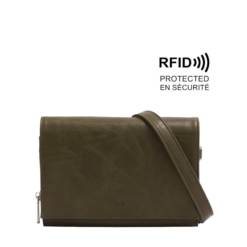 Nita Crossbody Wallet Olive