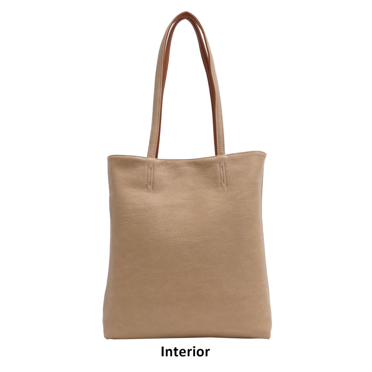 Amia 2-in-1 Reversible Tote Cognac/Tan