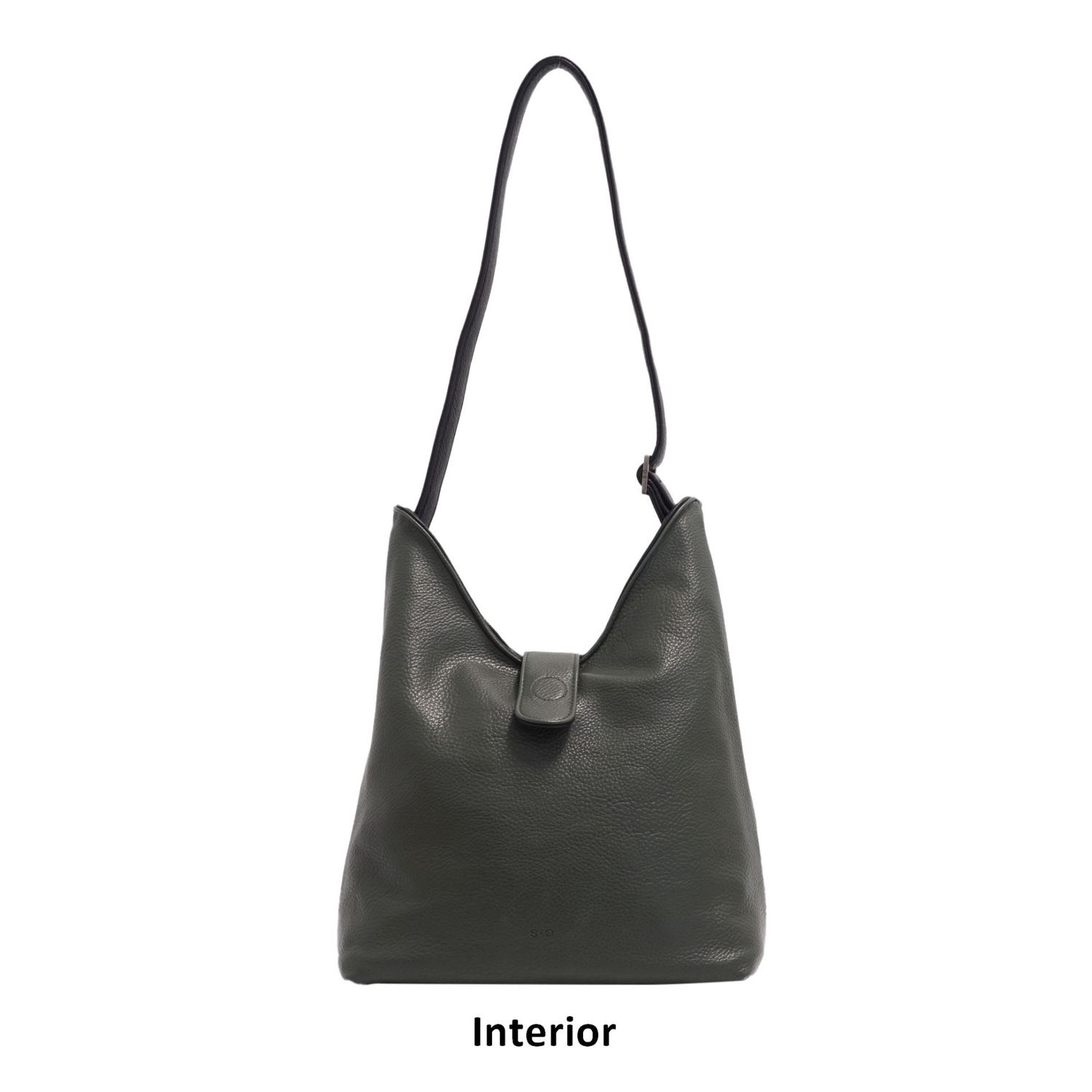 Mona 2-in-1 Reversible Hobo Black/Deep Forest