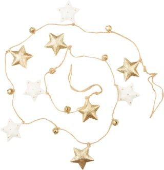 Garland Gold and White Metal Stars