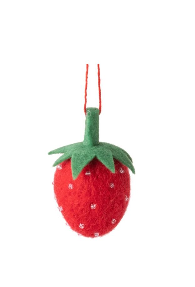 Felt Ornament Mini Strawberry