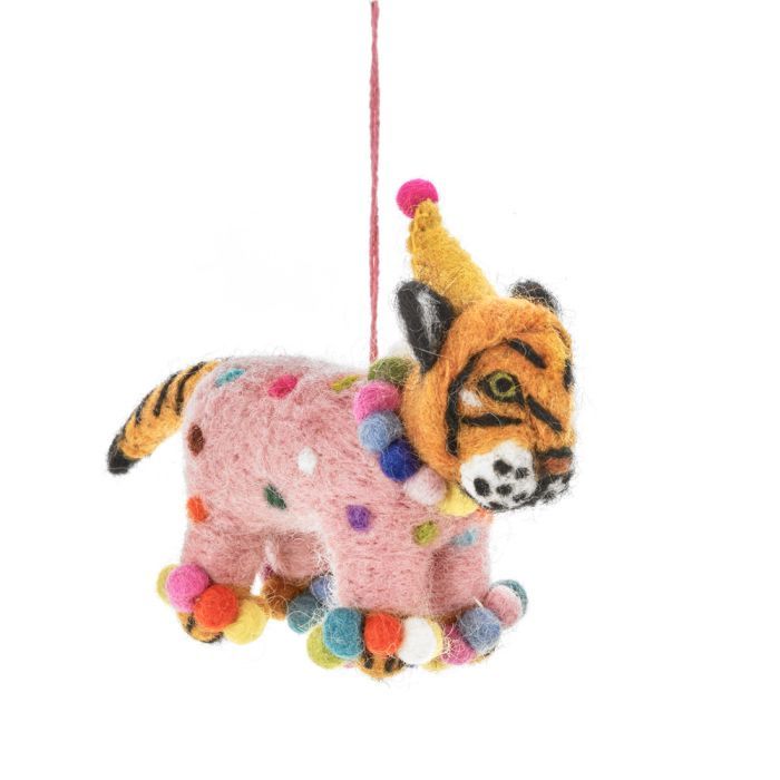 Felt Ornament Fiesta Tiger