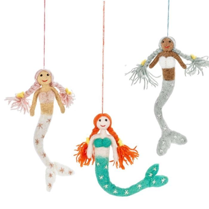 Felt Ornament  Assorted Magical Mermaids