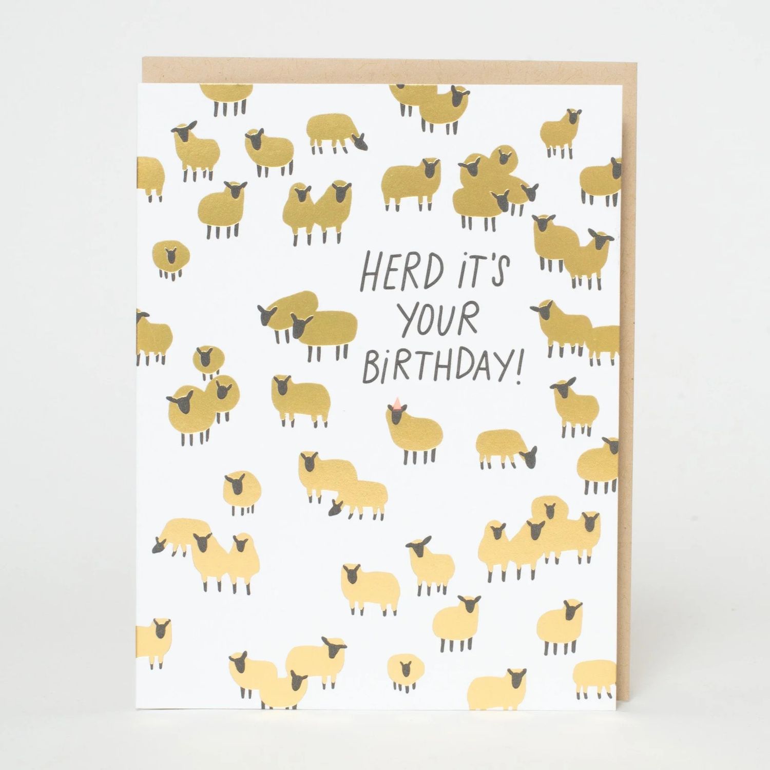 Herd Its Your Birthday Letterpress