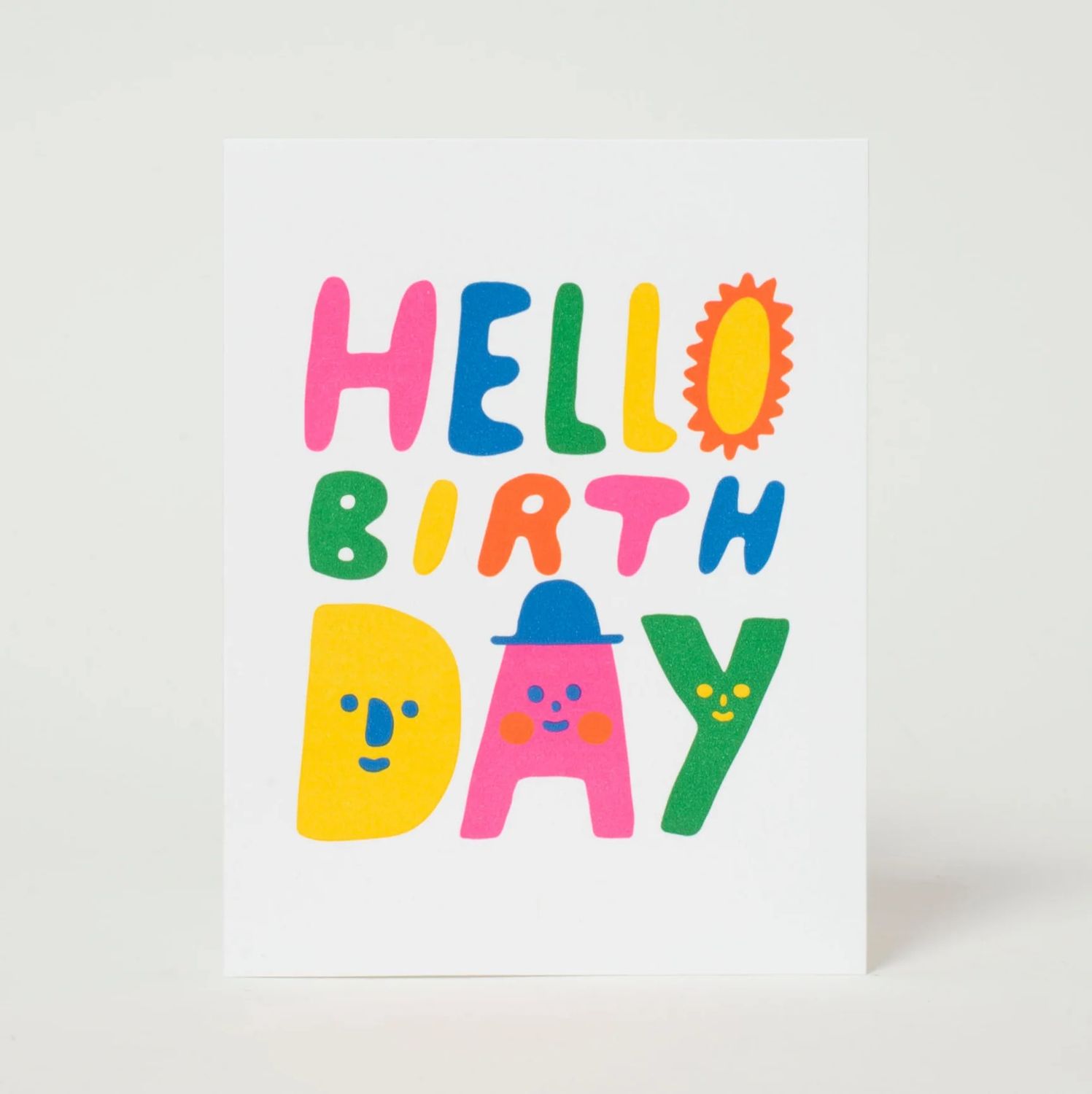 Hello Birthday Letterpress