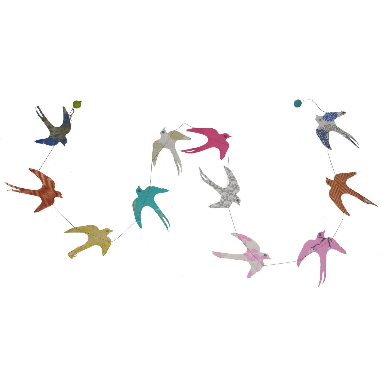 Paper Garland Swallows