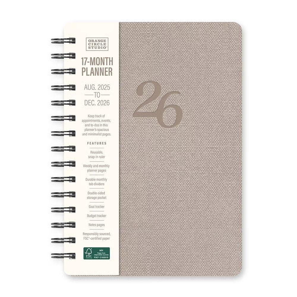 2026 Stone 17-Month Agatha Planner
