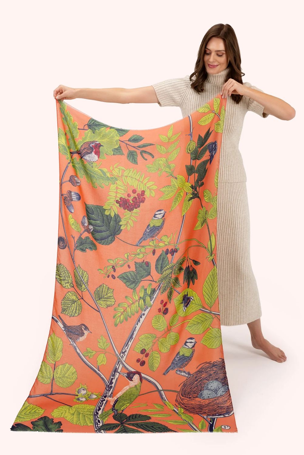 Printed Scarf Amongst The Trees