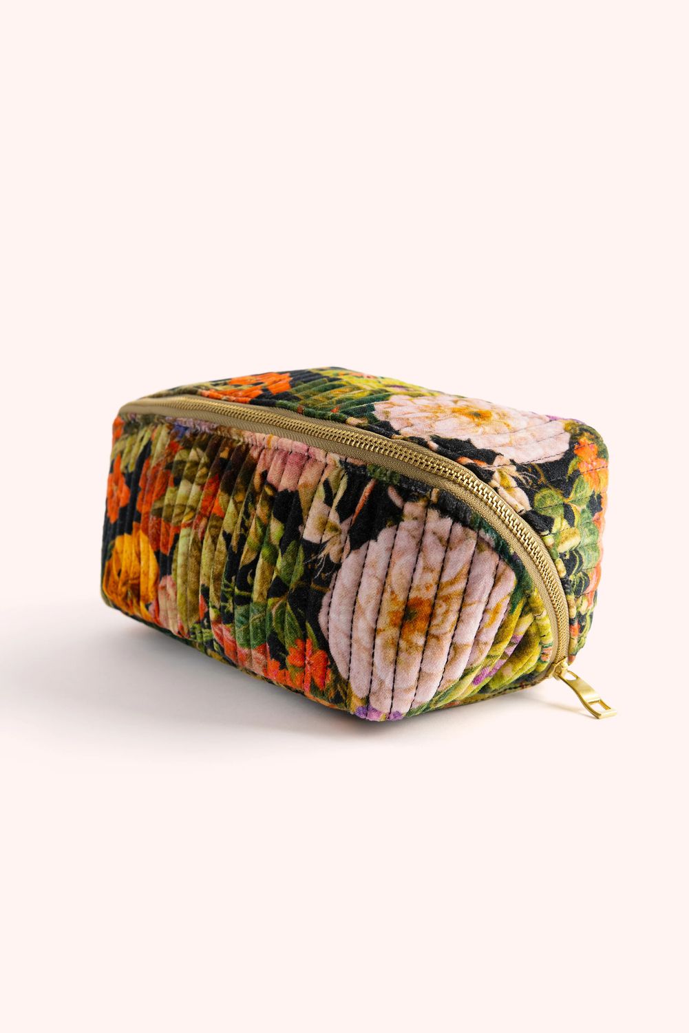 Quilted Make-Up Bag Midnight Posy
