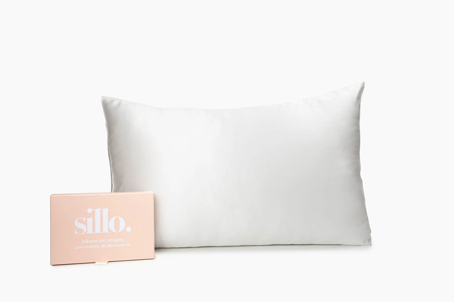 Silk Pillowcases Queen 2 Pack + Wash Bag Ivory