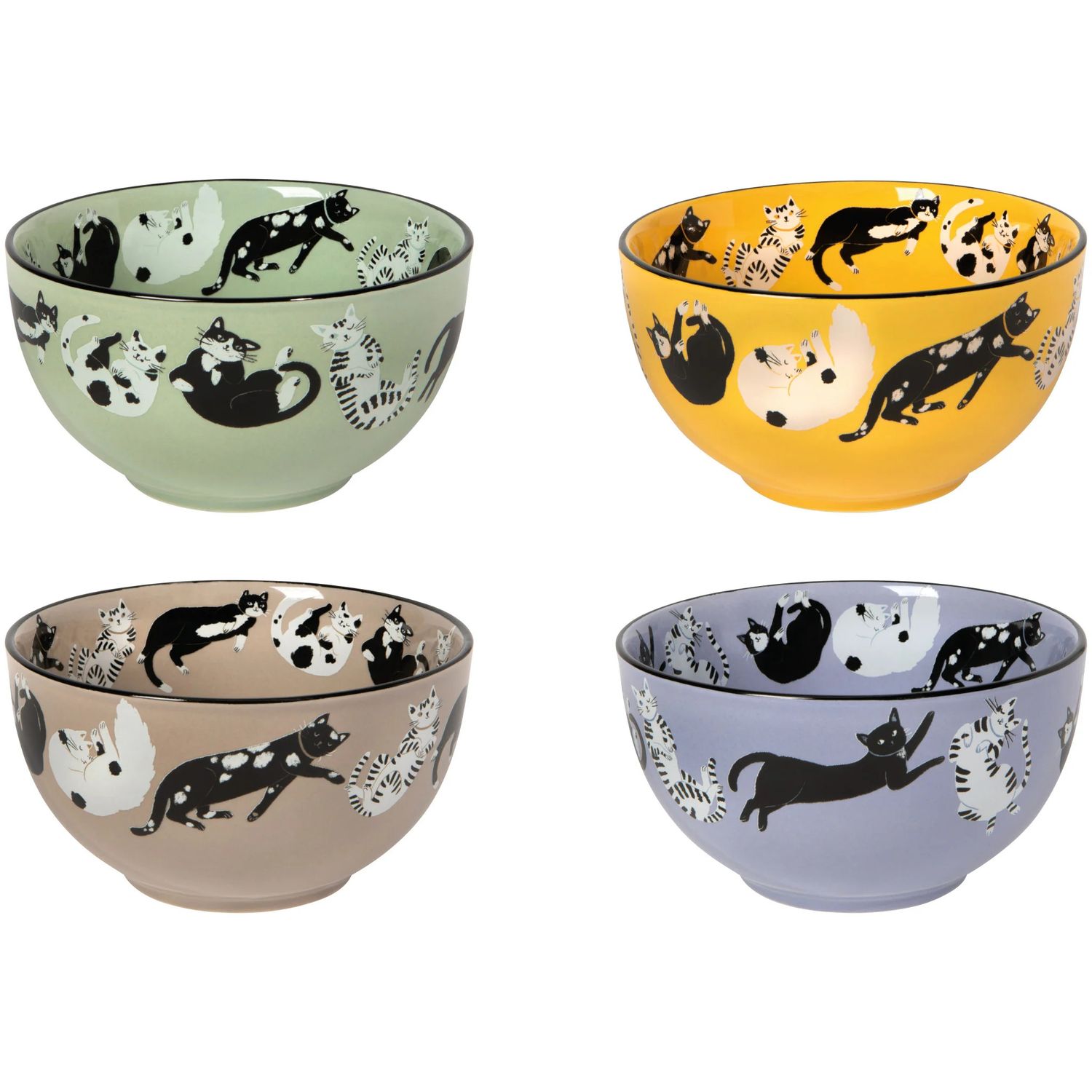 Everyday Bowls Meow &amp; Furever Bowls Set of 4